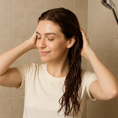 Aclarar el cabello y aplicar acondicionador