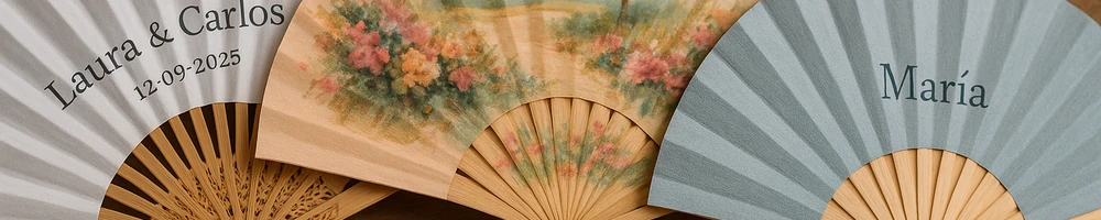Abanicos personalizados para bodas, eventos y regalos