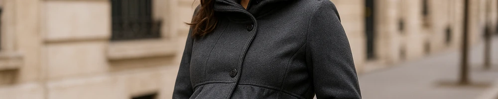 Abrigo premamá cómodo y cálido para embarazo y porteo