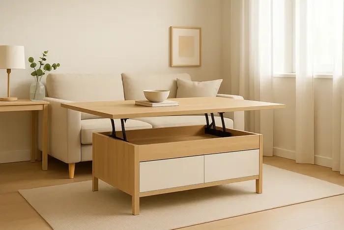 Mesas de centro elevables y extensibles: una solución ideal para salones pequeños