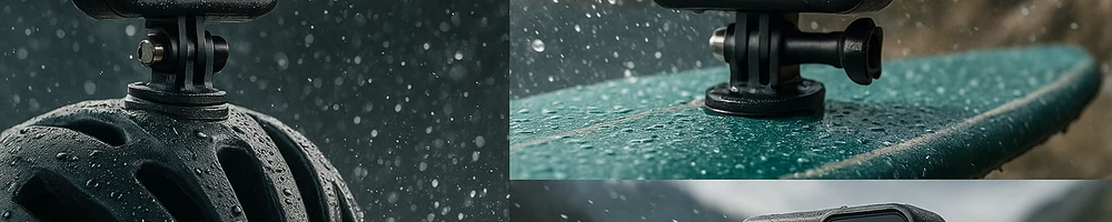 Cámara deportiva compacta y sumergible para aventuras al aire libre