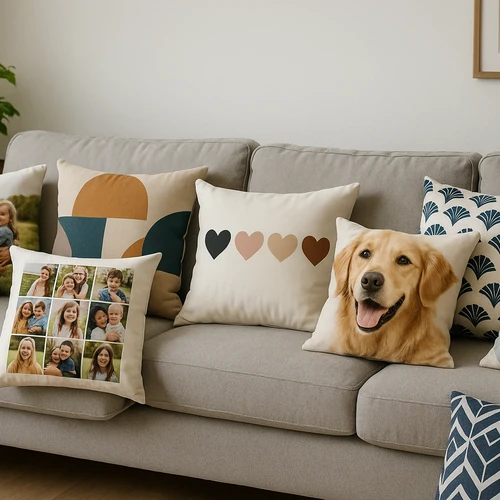 Regala algo único: cojin personalizado con fotos y texto