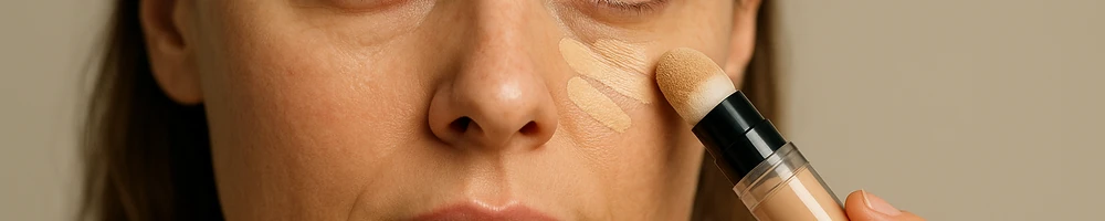 Corrector de ojeras para disimular manchas, bolsas y unificar el tono