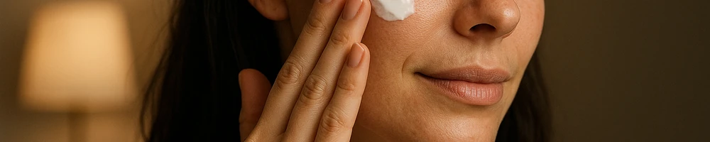 Crema de noche en tarro para nutrición y reparación facial nocturna