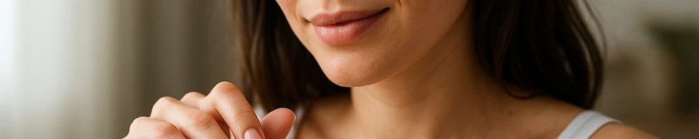 Crema hidratante para manos en envase sobre fondo neutro