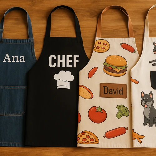 Se todo un chef con un delantal personalizado de calidad