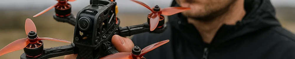 Dron FPV en vuelo