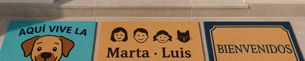 Felpudo personalizado para la entrada de casa