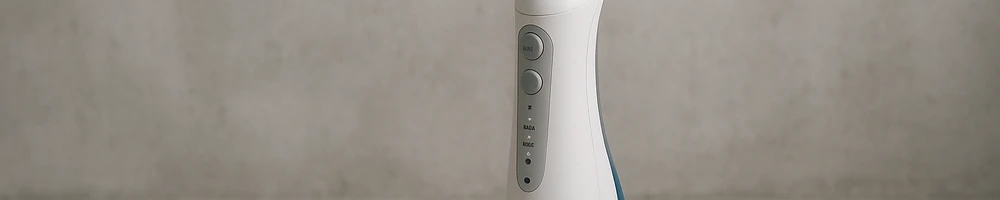 Irrigador dental en primer plano