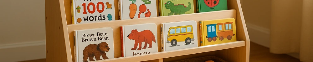 Estantería y librería montessori para habitaciones infantiles y aulas