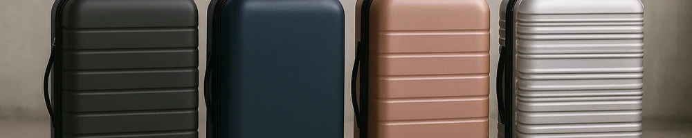 Maleta de cabina rígida lista para viaje