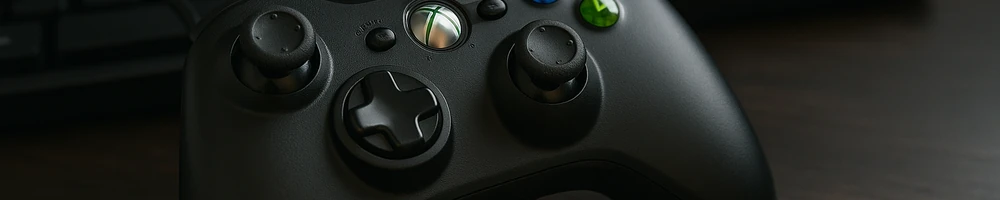 Varios mandos para el pc en primer plano, listos para usar