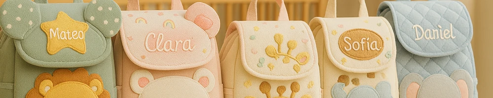 Mochila personalizada de bebé para guardería y salidas