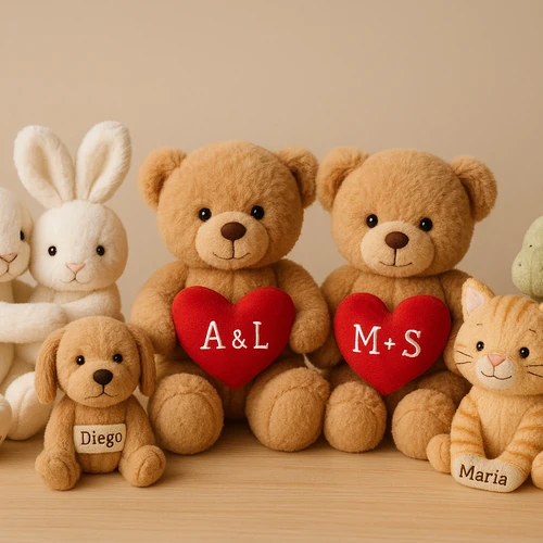 Peluches personalizados: los mejores regalos únicos y emotivos