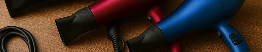 Secador de pelo moderno en uso