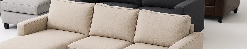 Sofá chaise longue cómodo para salón moderno