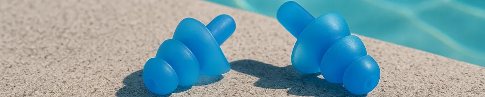 Tapones de oídos para piscina en silicona