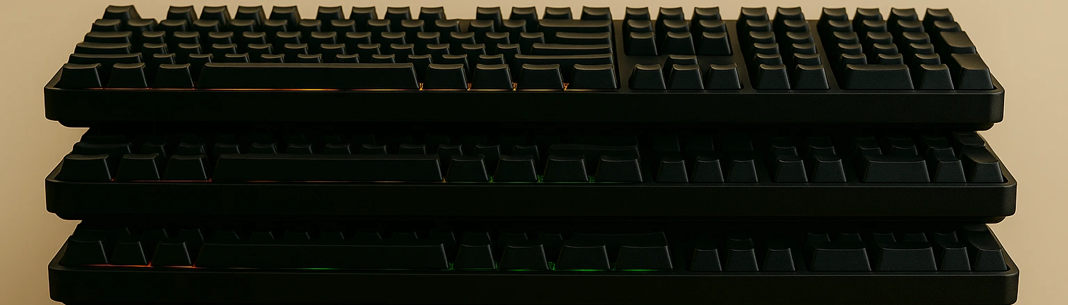 Ilustración de teclados gaming