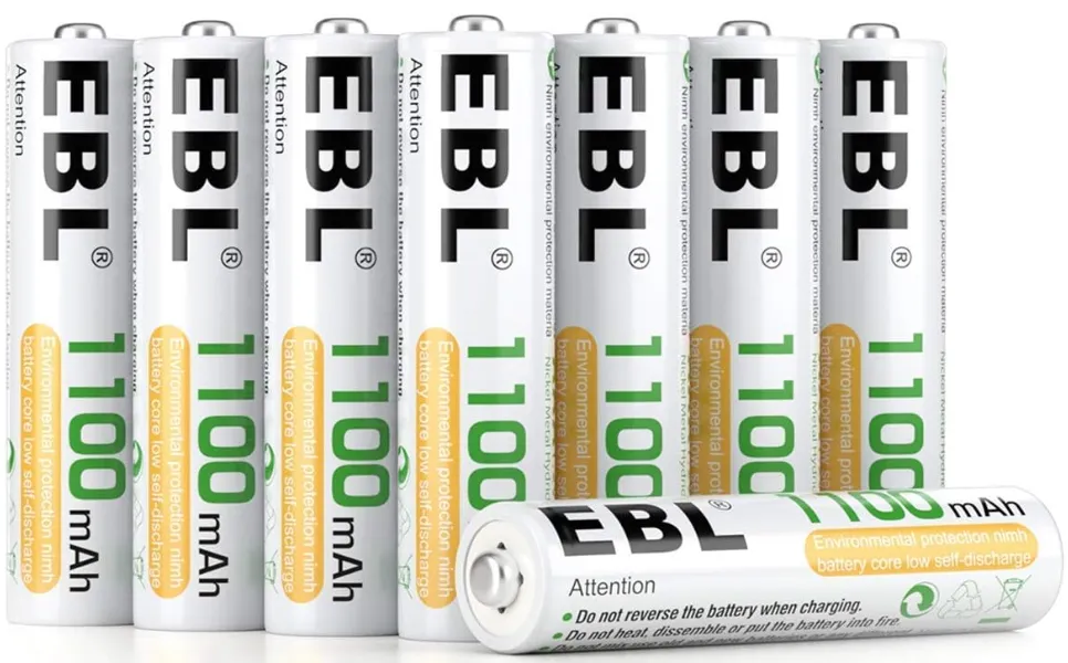 EBL Pack de 8 pilas AAA 1100mAh