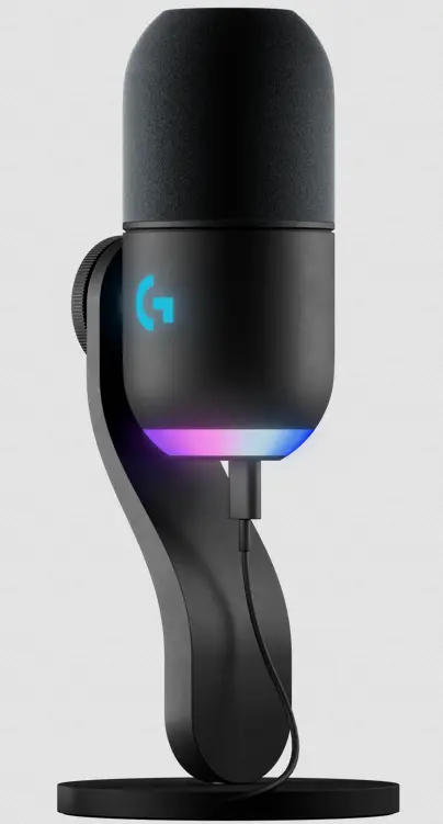 Micrófono Logitech G Yeti GX con cancelación de ruido y diseño moderno