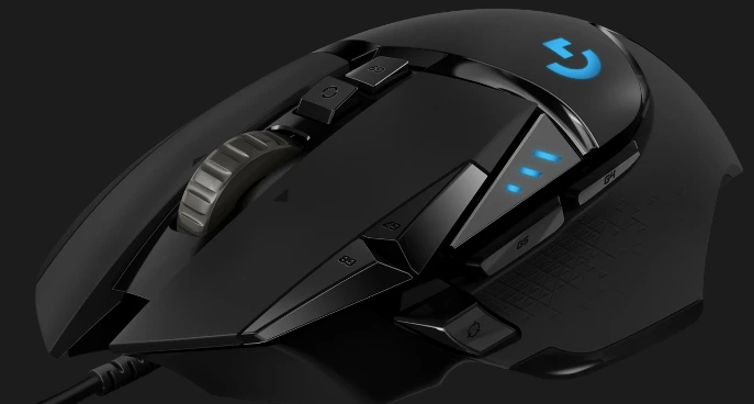 Ratón gaming Logitech G502 HERO con sensor de alta precisión y 11 botones programables para shooters