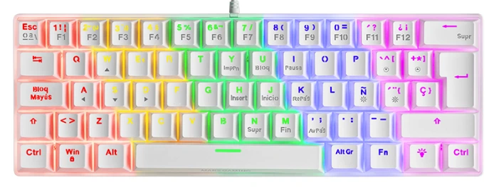 Mars Gaming MK60 Rainbow White